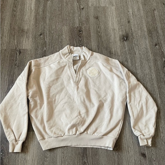 Gymshark Cream Zip Up Sweater - Picture 1 of 4